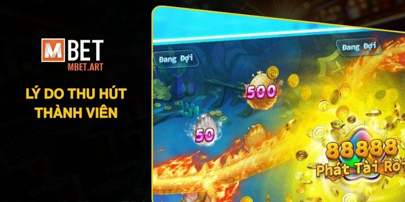 Lý do thu hút thành viên cho bắn cá vàng MBET